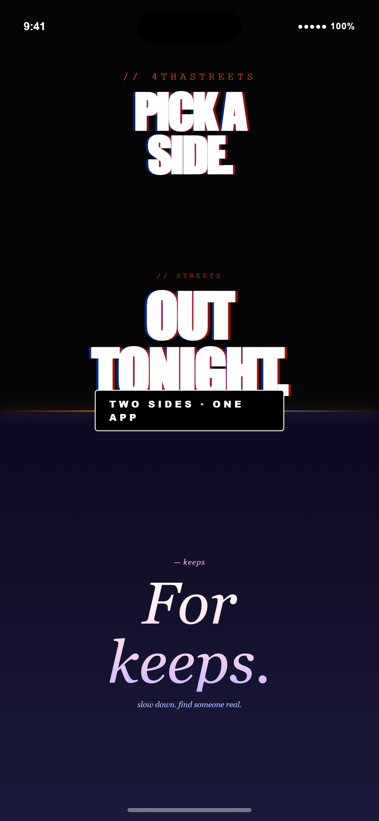Pick a Side — 4ThaStreets or 4Keeps